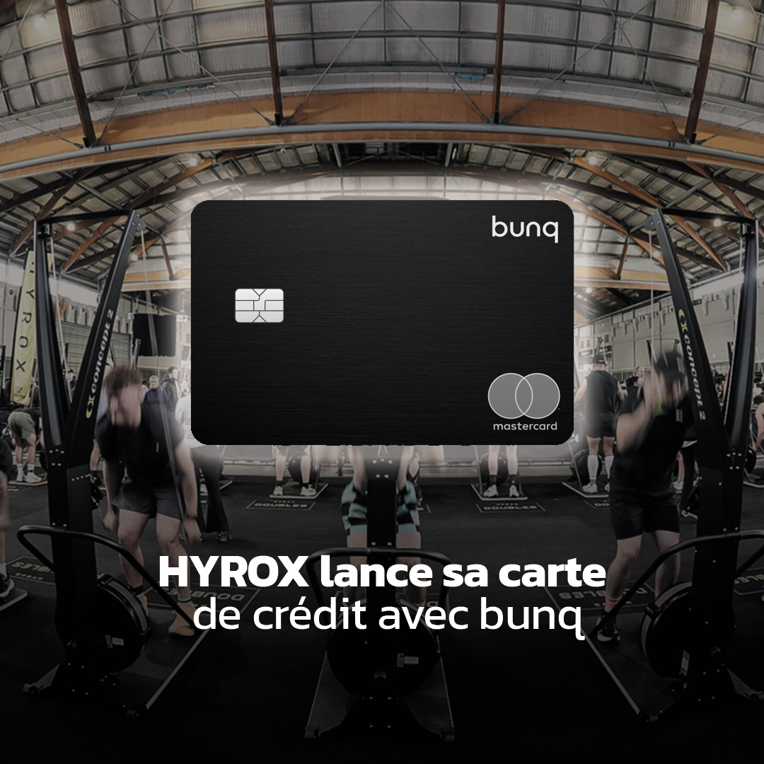 HYROX lance sa carte de crédit avec bunq