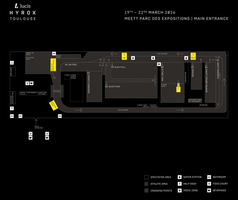 Map hyrox toulouse 2026