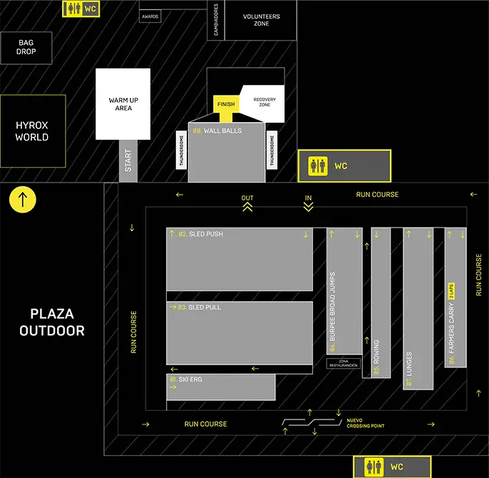 MAP HYROX MALAGA 2026