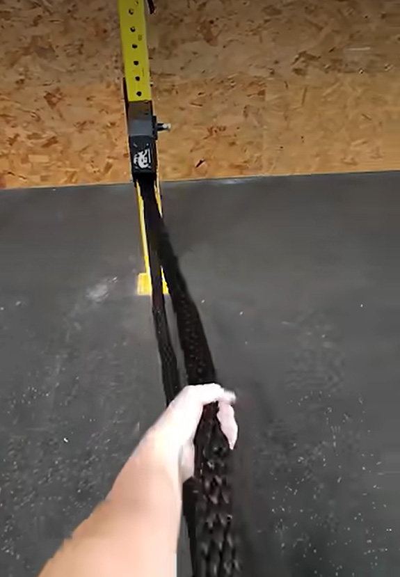 corde sled pull